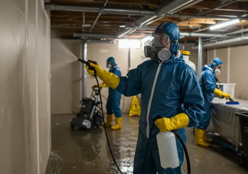 Basement Sanitization and Antimicrobial Treatment process in Maryville, TN