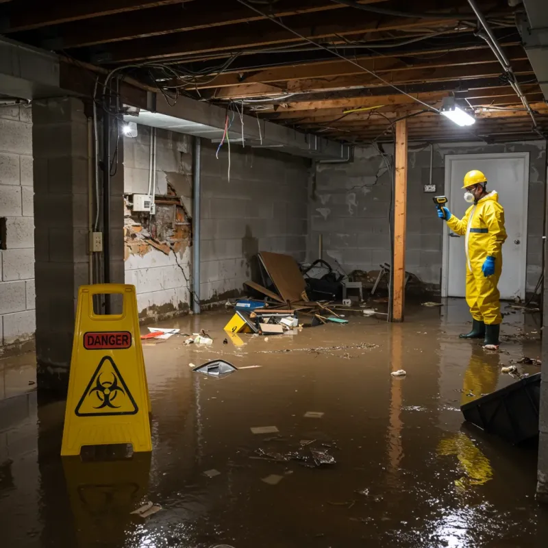 Flooded Basement Electrical Hazard in Maryville, TN Property